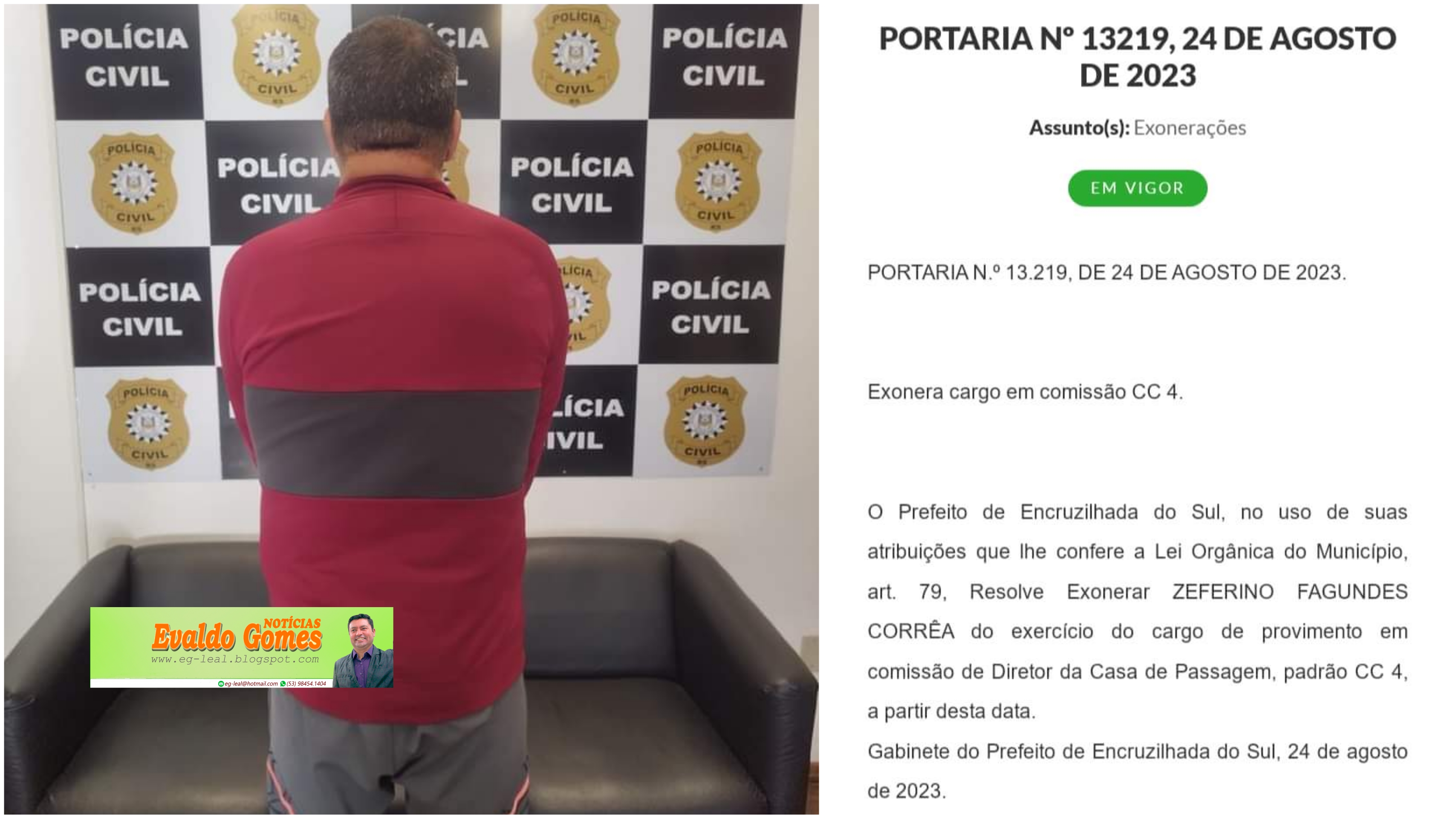 Encruzilhada Do Sul Diretor Da Casa De Passagem Preso Em Flagrante Por